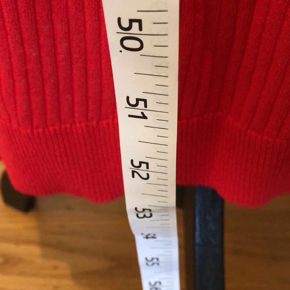 Banana Republic sleeveless red midi dress, XL TALL length - Picture 13 of 16